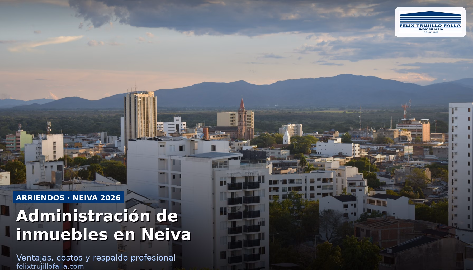 Edificio residencial y gestión profesional de administración de inmuebles en Neiva