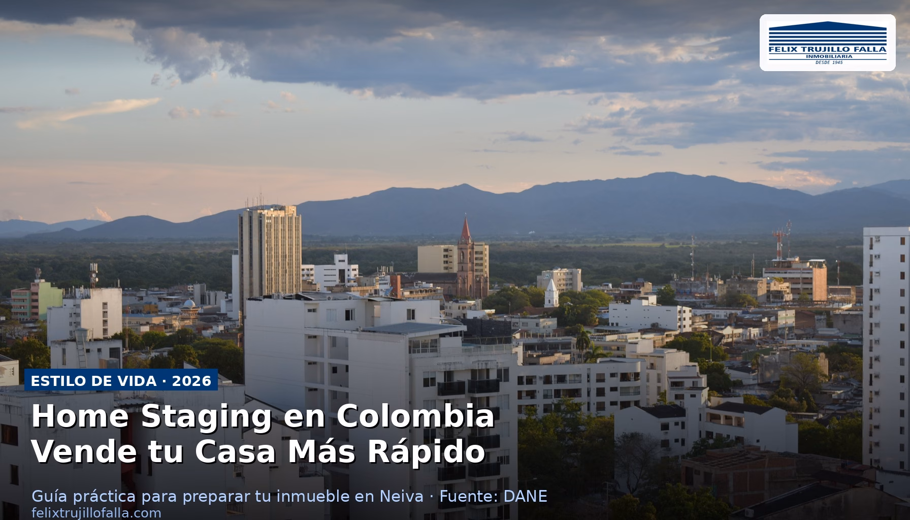 Casa preparada con home staging para venta inmobiliaria en Neiva Huila Colombia