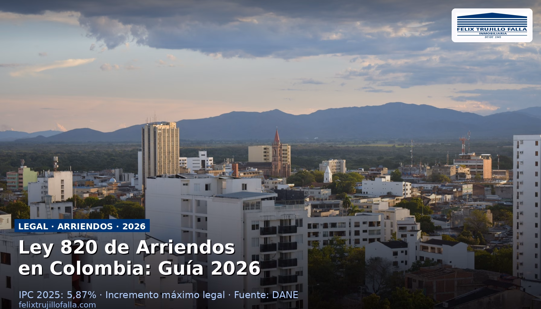 Edificio de apartamentos residenciales en Neiva Huila Colombia con referencia a la Ley 820 de arrendamientos